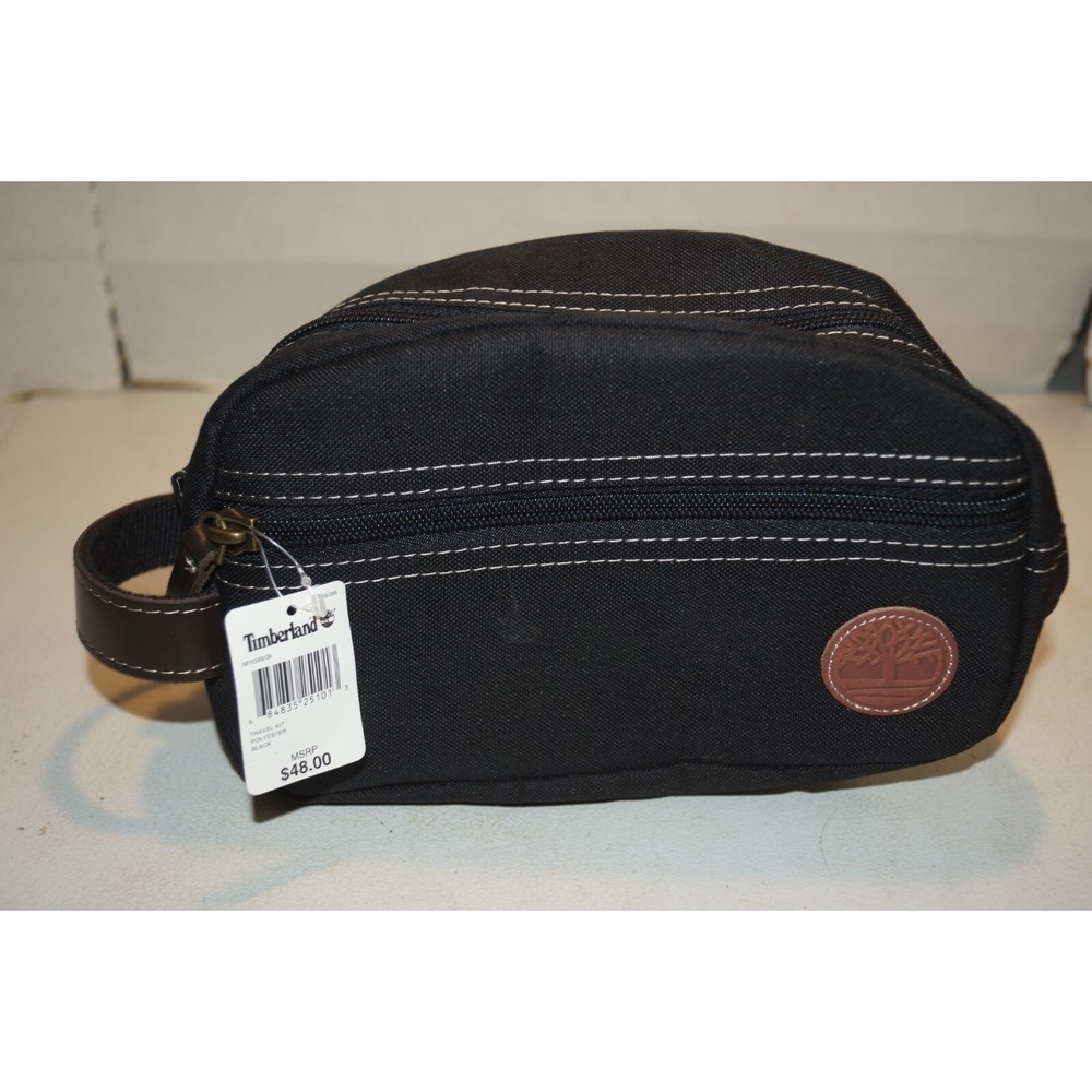 Timberland Men's Core Canvas Travel Kit Bag Polyester Black